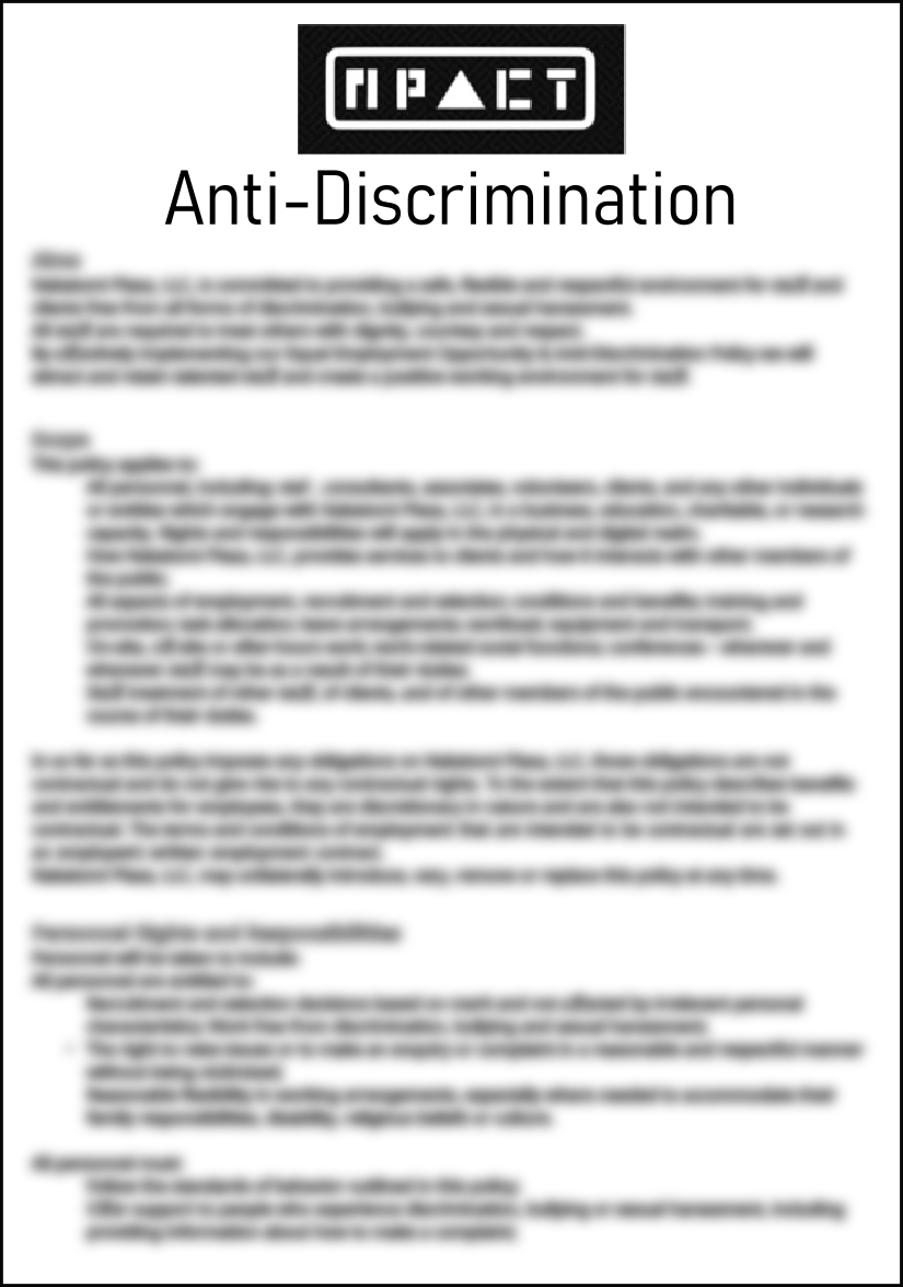 Anti-Discrimination Policy